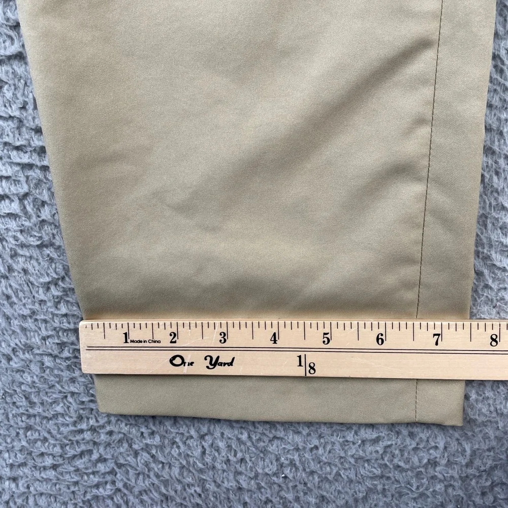 Polo Ralph Lauren Pants Mens 32/30 Tan Slim Fit Chino Trousers Khaki Polyester - Picture 7 of 10